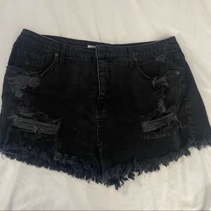 Women’s black cutoff shorts - 34 with stretch